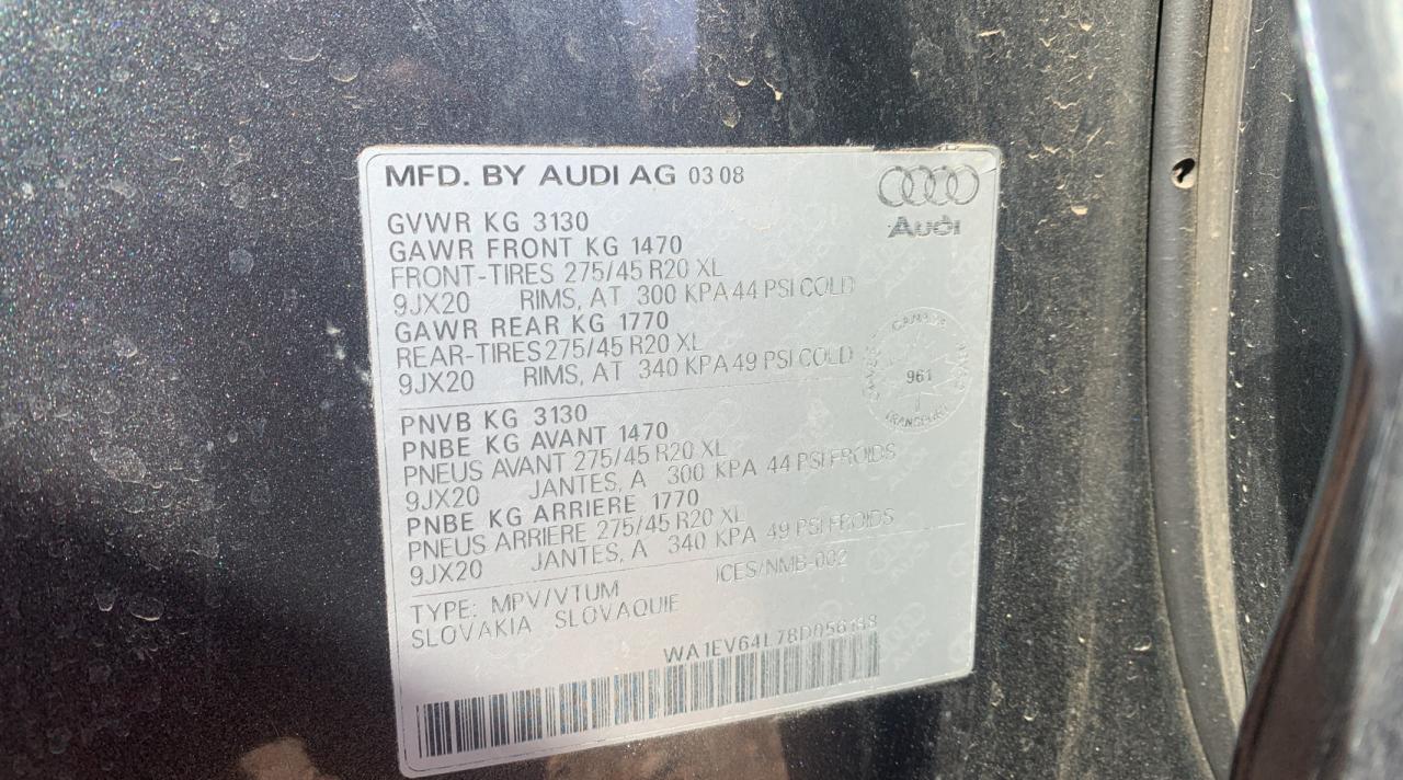 Photo 9 VIN: WA1EV64L78D056188 - AUDI Q7 