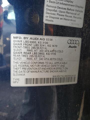 Photo 12 VIN: WA1EV74L88D053533 - AUDI Q7 