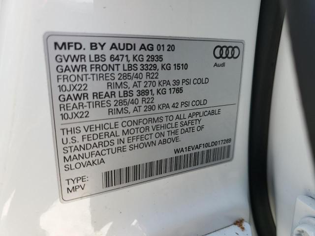 Photo 12 VIN: WA1EVAF10LD017269 - AUDI Q8 PREMIUM 