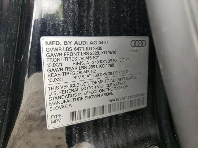 Photo 12 VIN: WA1EVAF12MD037993 - AUDI Q8 