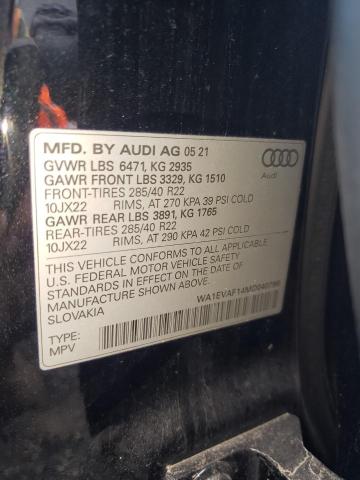 Photo 13 VIN: WA1EVAF14MD040796 - AUDI Q8 PREMIUM 