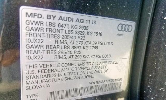 Photo 9 VIN: WA1EVAF17KD018255 - AUDI Q8 