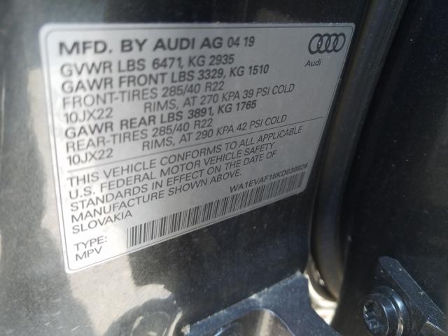 Photo 9 VIN: WA1EVAF18KD036926 - AUDI Q8 