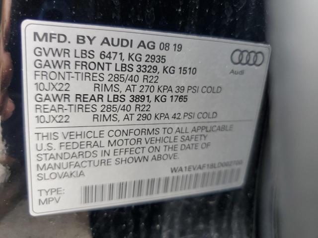 Photo 12 VIN: WA1EVAF18LD002700 - AUDI Q8 