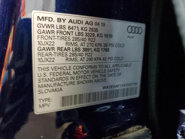 Photo 11 VIN: WA1EVAF1XKD037785 - AUDI Q8 