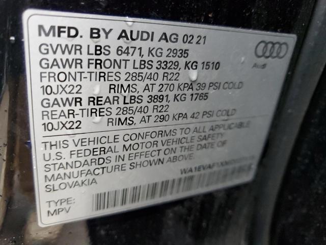 Photo 12 VIN: WA1EVAF1XMD027115 - AUDI Q8 PREMIUM 