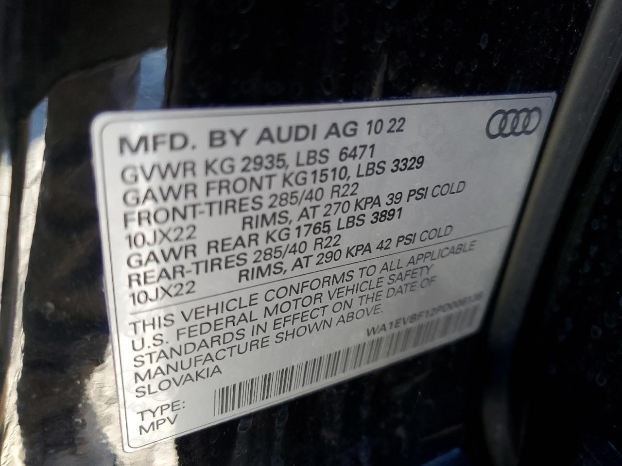 Photo 13 VIN: WA1EVBF12PD006138 - AUDI Q8 