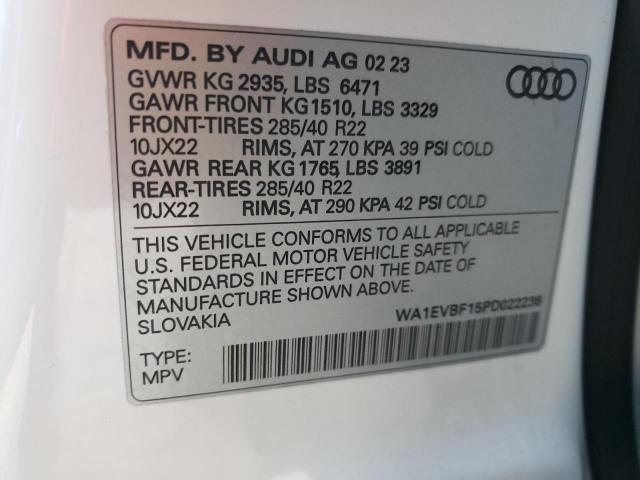 Photo 12 VIN: WA1EVBF15PD022236 - AUDI Q8 