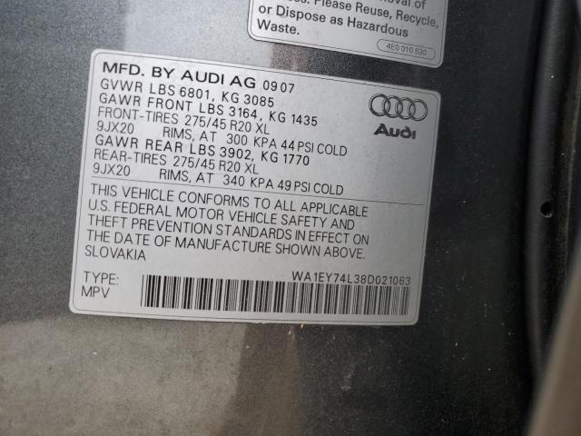 Photo 12 VIN: WA1EY74L38D021063 - AUDI Q7 3.6 QUA 