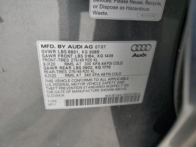 Photo 11 VIN: WA1EY94L08D013644 - AUDI Q7 