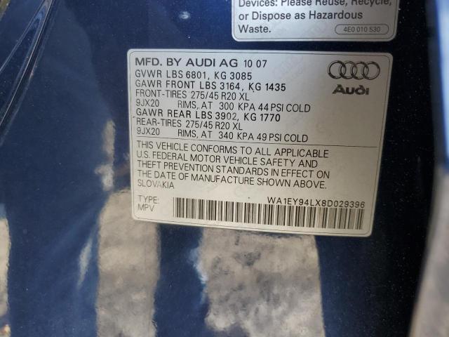 Photo 12 VIN: WA1EY94LX8D029396 - AUDI Q7 3.6 QUA 