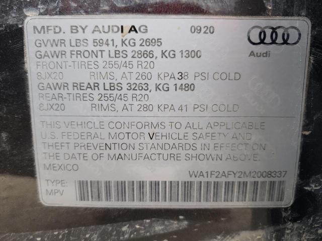 Photo 9 VIN: WA1F2AFY2M2008337 - AUDI Q5 E PREST 