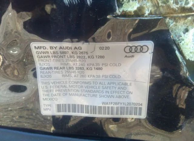 Photo 8 VIN: WA1F2BFY1L2070204 - AUDI Q5 