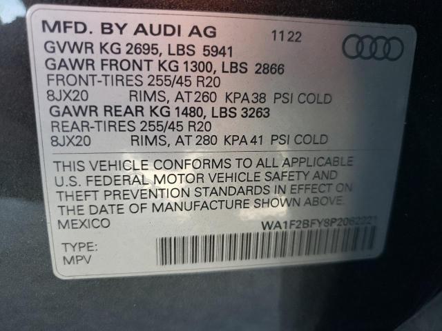 Photo 11 VIN: WA1F2BFY8P2062221 - AUDI Q5 E PREST 