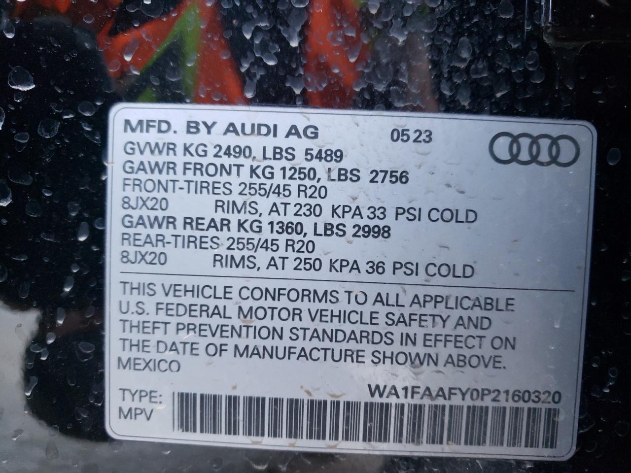 Photo 12 VIN: WA1FAAFY0P2160320 - AUDI Q5 