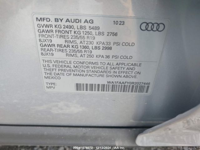 Photo 8 VIN: WA1FAAFY0R2027446 - AUDI Q5 