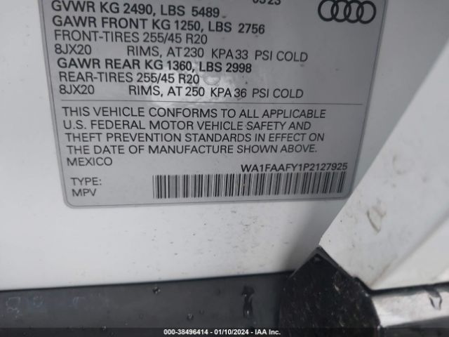 Photo 8 VIN: WA1FAAFY1P2127925 - AUDI Q5 