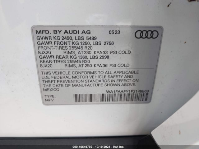 Photo 8 VIN: WA1FAAFY1P2148869 - AUDI Q5 