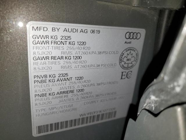 Photo 13 VIN: WA1FECF31K1071326 - AUDI Q3 PRESTIG 