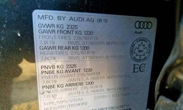 Photo 9 VIN: WA1FECF33K1078231 - AUDI Q3 