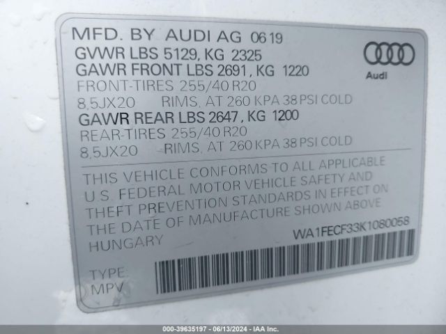 Photo 8 VIN: WA1FECF33K1080058 - AUDI Q3 