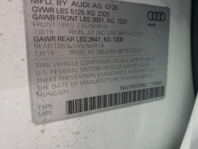 Photo 9 VIN: WA1FECF3XL1119083 - AUDI Q3 