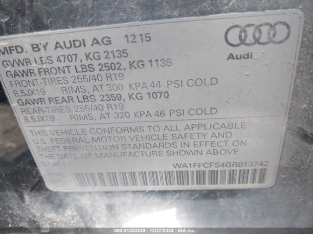 Photo 8 VIN: WA1FFCFS4GR013742 - AUDI Q3 