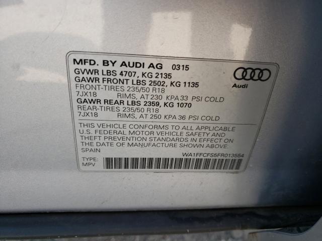 Photo 9 VIN: WA1FFCFS5FR013554 - AUDI Q3 PRESTIG 