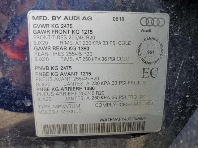 Photo 12 VIN: WA1FNAFY4J2239954 - AUDI Q5 TECHNIK 