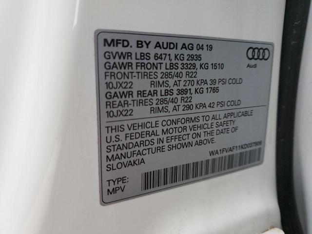 Photo 12 VIN: WA1FVAF11KD037906 - AUDI Q8 