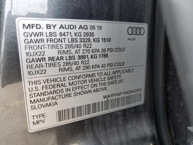 Photo 12 VIN: WA1FVAF1XKD042652 - AUDI Q8 PRESTIG 