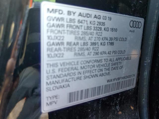 Photo 12 VIN: WA1FVBF16KD033176 - AUDI Q8 