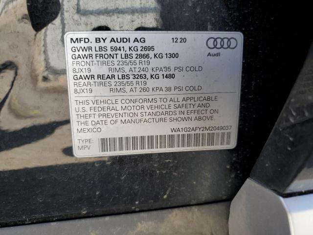 Photo 12 VIN: WA1G2AFY2M2049037 - AUDI Q5 