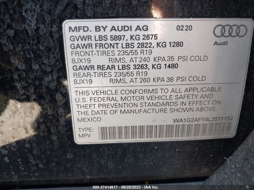 Photo 7 VIN: WA1G2AFY4L2071152 - AUDI Q5 