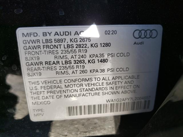 Photo 9 VIN: WA1G2AFY7L2064857 - AUDI Q5 