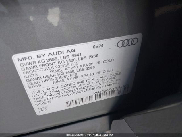 Photo 8 VIN: WA1G2AFY8R2103934 - AUDI Q5 E 