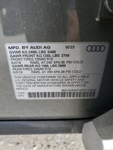 Photo 12 VIN: WA1GAAFY0P2110490 - AUDI Q5 PREMIUM 