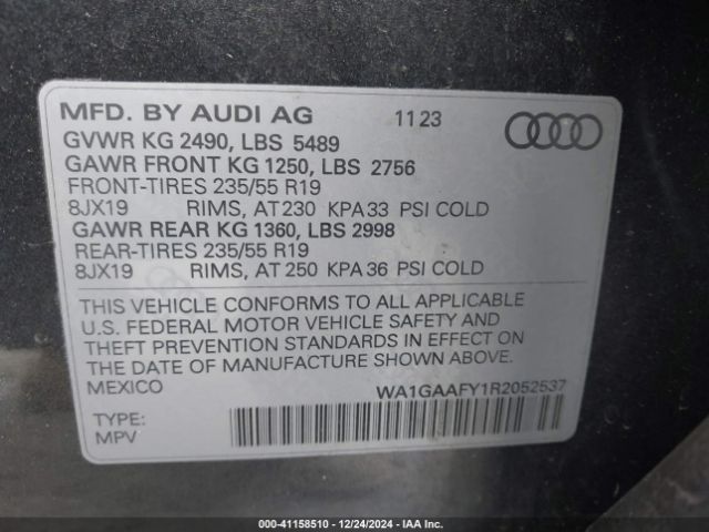 Photo 8 VIN: WA1GAAFY1R2052537 - AUDI Q5 