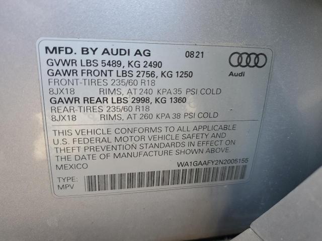 Photo 11 VIN: WA1GAAFY2N2005155 - AUDI Q5 