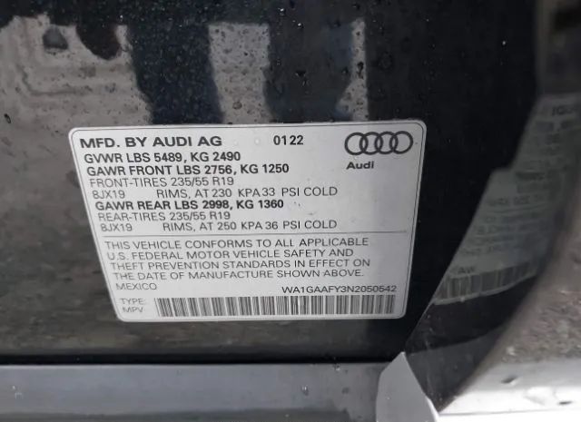 Photo 8 VIN: WA1GAAFY3N2050542 - AUDI Q5 