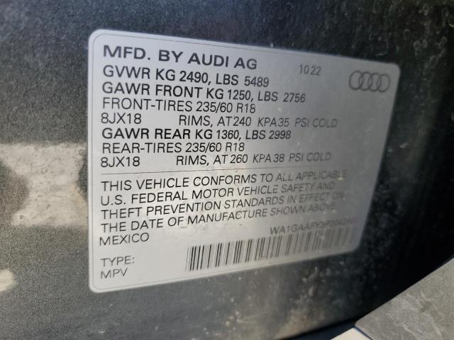 Photo 12 VIN: WA1GAAFY3P2042900 - AUDI Q5 PREMIUM 