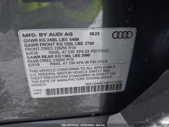 Photo 8 VIN: WA1GAAFY3P2172367 - AUDI Q5 