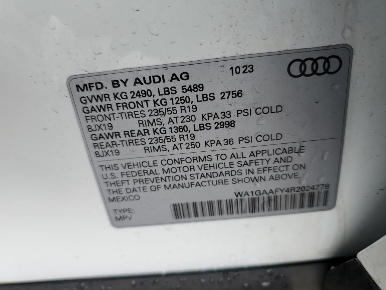 Photo 12 VIN: WA1GAAFY4R2024778 - AUDI Q5 