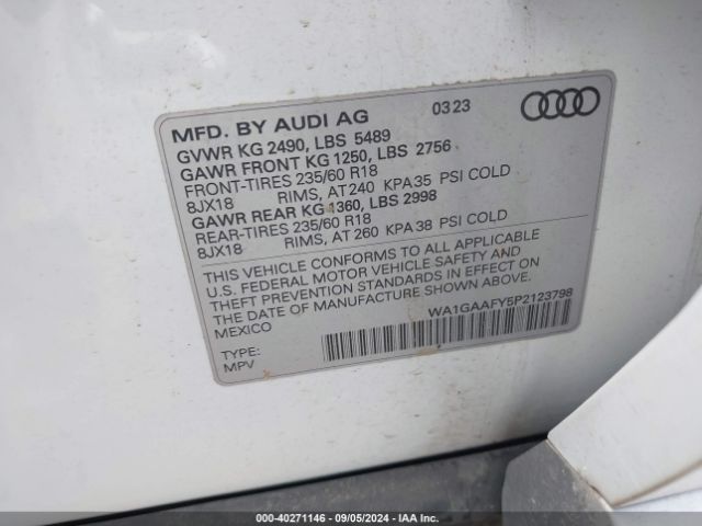 Photo 8 VIN: WA1GAAFY5P2123798 - AUDI Q5 