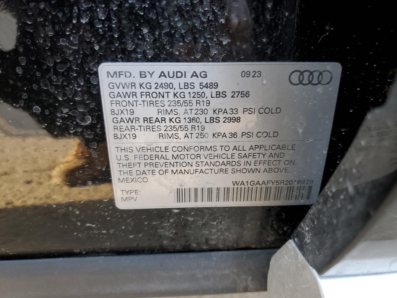 Photo 11 VIN: WA1GAAFY5R2016429 - AUDI Q5 