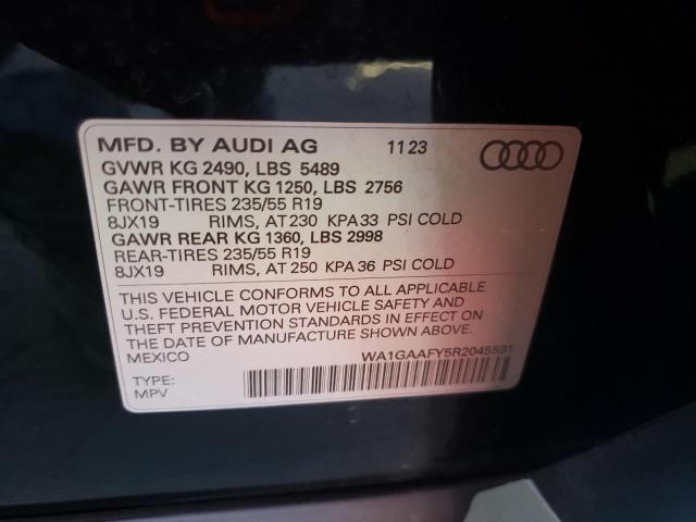 Photo 11 VIN: WA1GAAFY5R2045591 - AUDI Q5 PREMIUM 