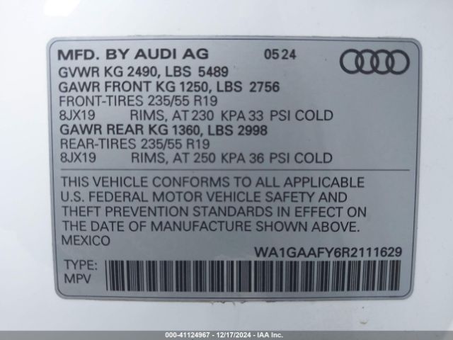 Photo 8 VIN: WA1GAAFY6R2111629 - AUDI Q5 