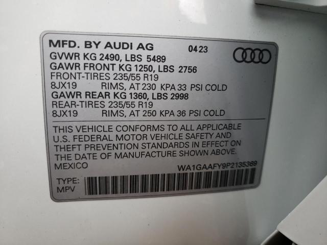 Photo 12 VIN: WA1GAAFY9P2135369 - AUDI Q5 PREMIUM 