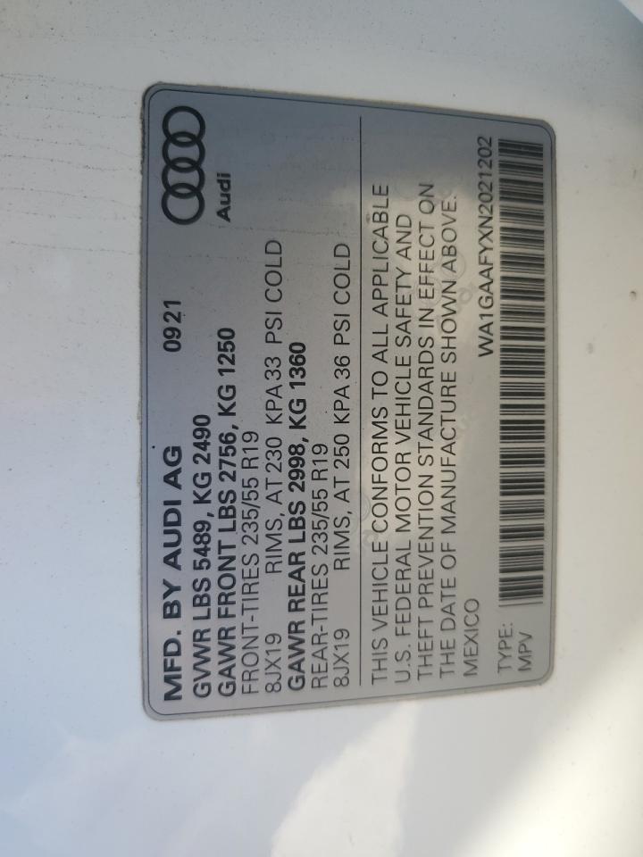 Photo 13 VIN: WA1GAAFYXN2021202 - AUDI Q5 