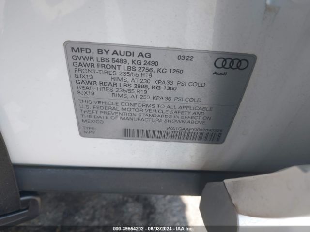 Photo 8 VIN: WA1GAAFYXN2092335 - AUDI Q5 